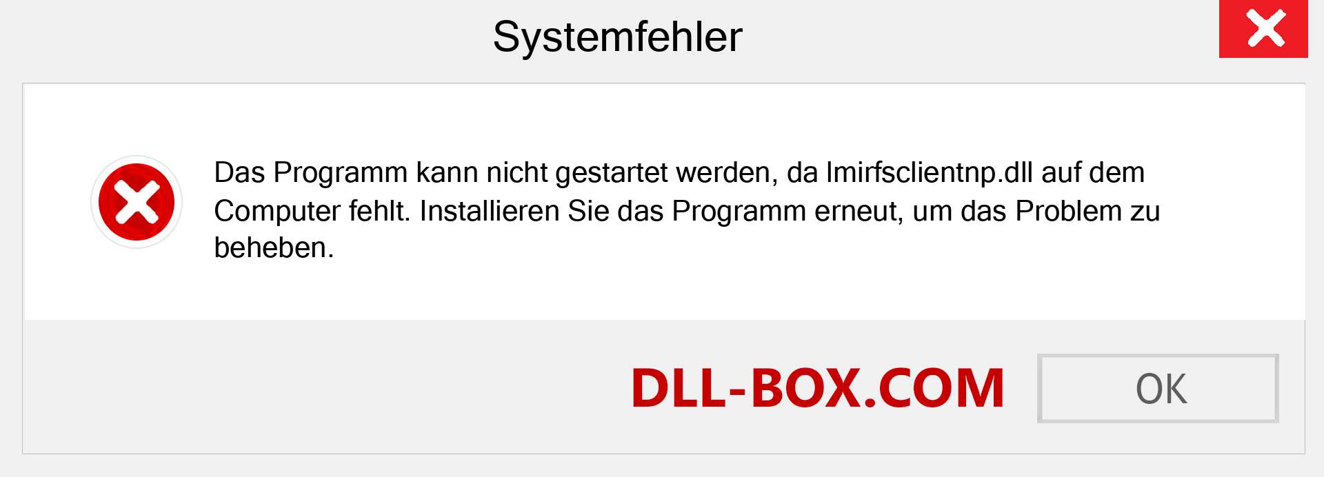 lmirfsclientnp.dll-Datei fehlt?. Download für Windows 7, 8, 10 - Fix lmirfsclientnp dll Missing Error unter Windows, Fotos, Bildern